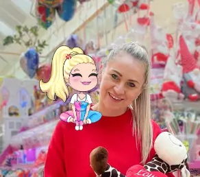 Ania Szolc ze swoim Avatarem narysowanym przez Agnieszkę