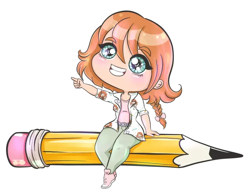 Avatar Agnieszki lewituje na ołówku - wskazuje na opis nieszablonowych stron internetowych, jakie tworzymy dla klientów