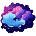 Chmura magiczna element dekoracyjny na stronie